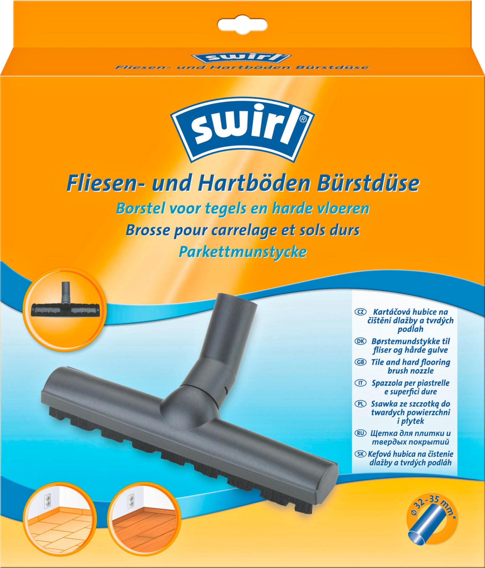 Verpackung einer Swirl Bürstendüse für Fliesen und Hartböden.