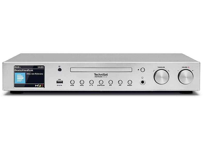 TECHNISAT DigitRadio 143 CD (V3) Radio Zilver | MediaMarkt