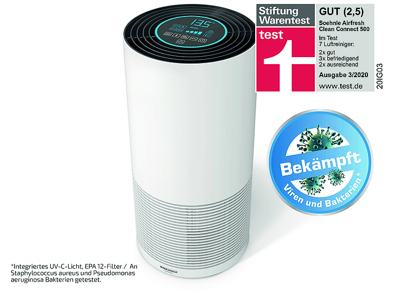 Filtru de înlocuire pentru Airfresh Clean Connect 500 Bluetooth