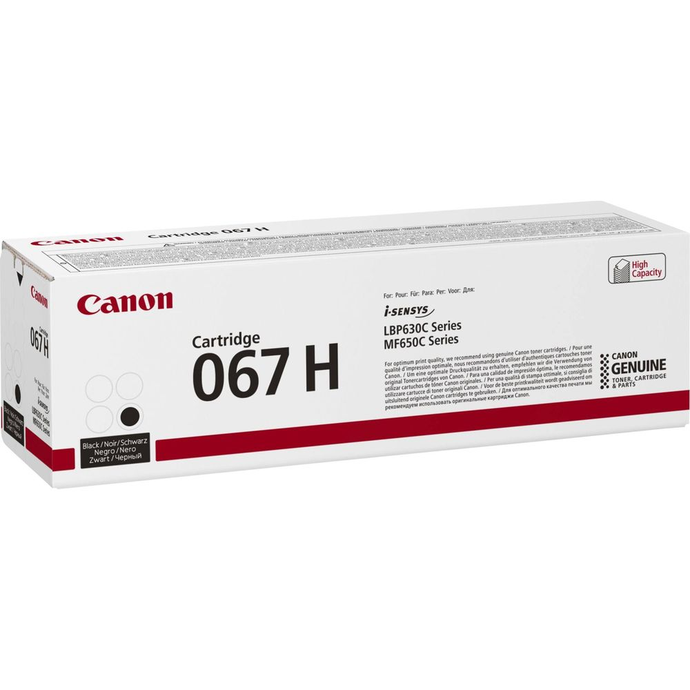 Toner Canon 067H do serii LBP630C/MF650C, czarny, wysoka pojemność.