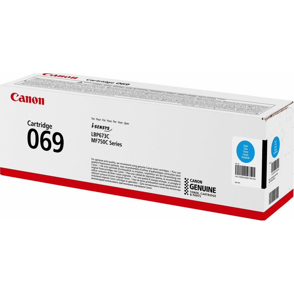Toner Canon 069 do i-SENSYS LBP673C MF750C Series w kolorze Cyan.
