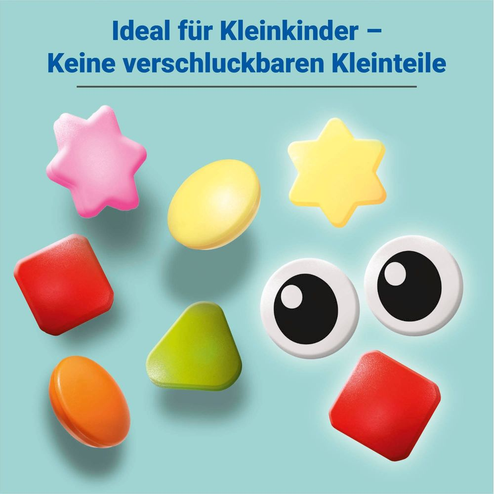 Bunte Gummibärchen in Stern-, Oval-, Quadrat- und Dreiecksform.