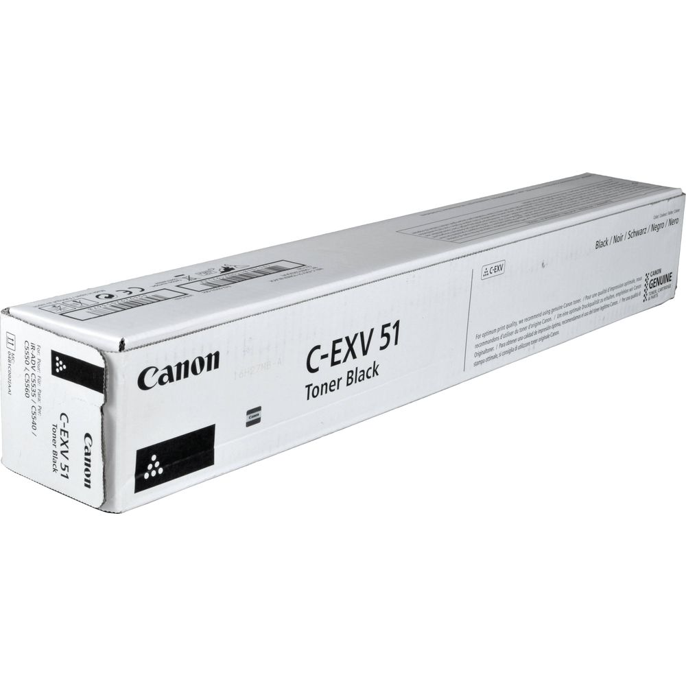 Czarny toner Canon C-EXV 51 w oryginalnym opakowaniu.