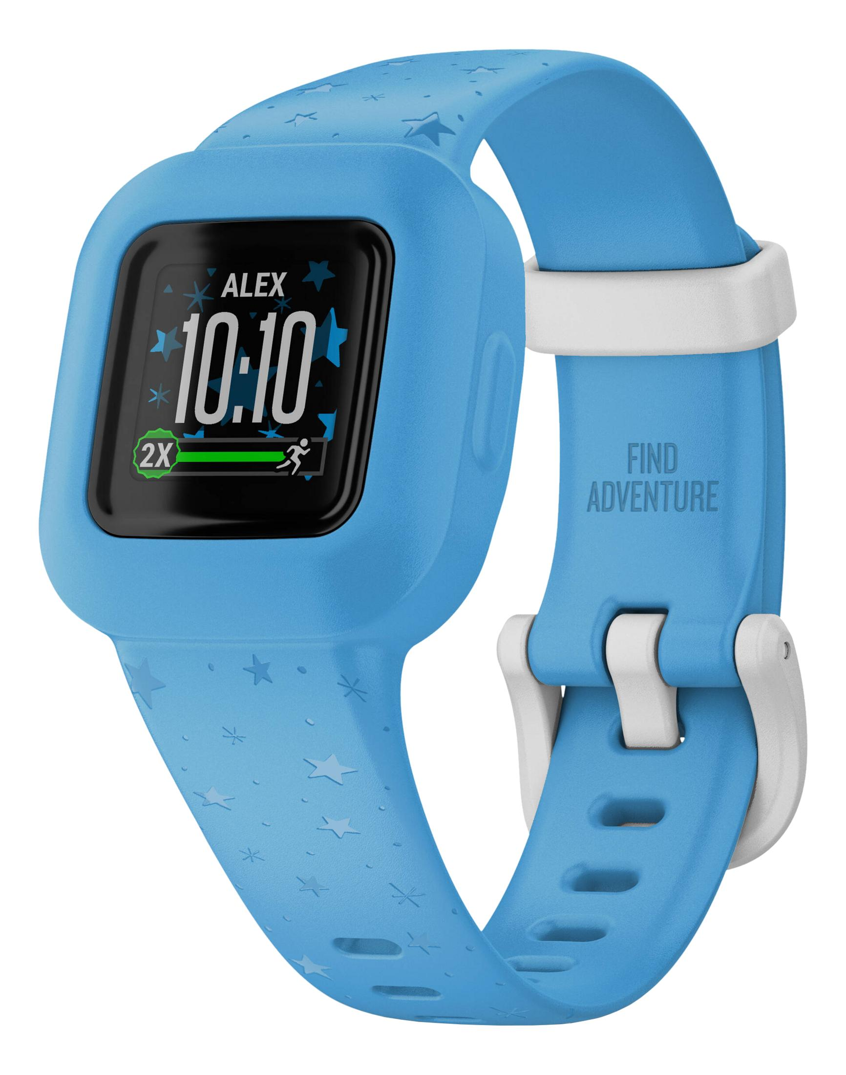 Niebieski smartwatch z motywem gwiazd i 