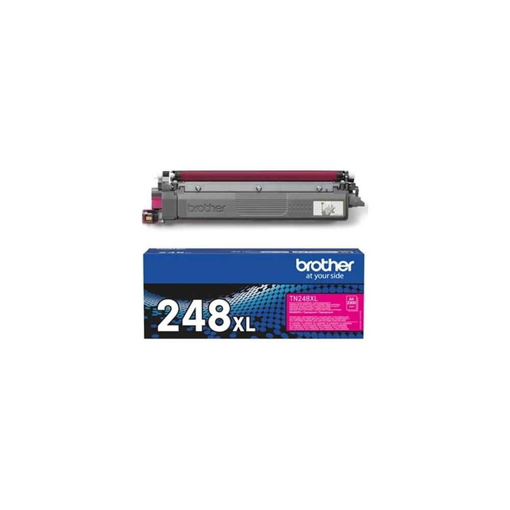 Toner magenta Brother TN248XL i opakowanie.