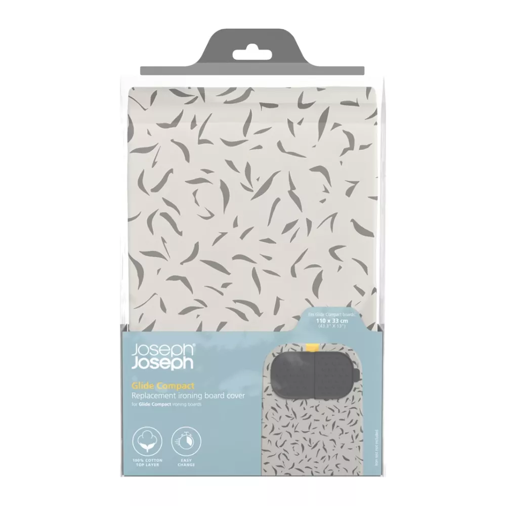 Funda para tabla de planchar Joseph Joseph Glide Compact, patrón gris, 110x33cm.
