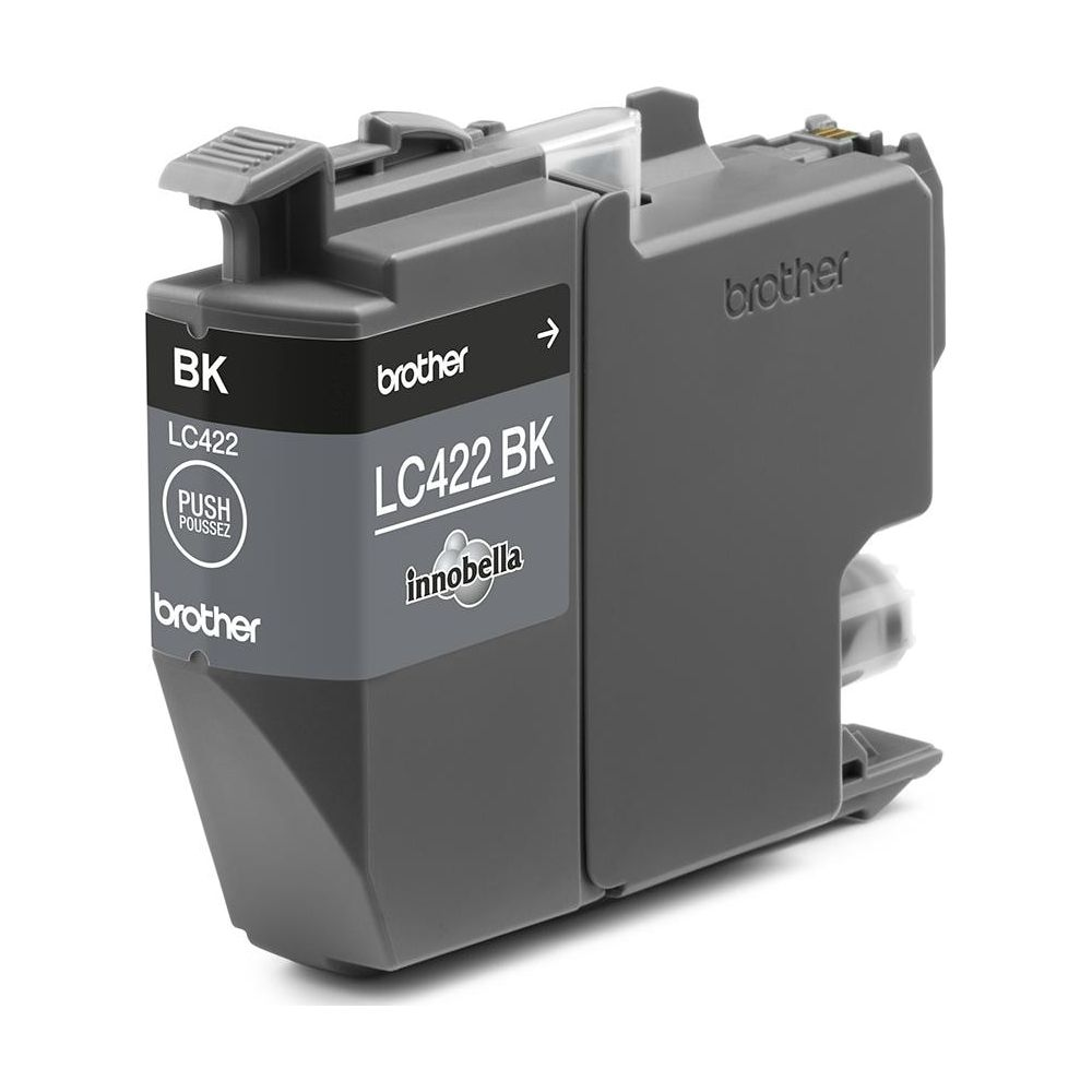 Czarny tusz Brother LC422 BK z wypustką.