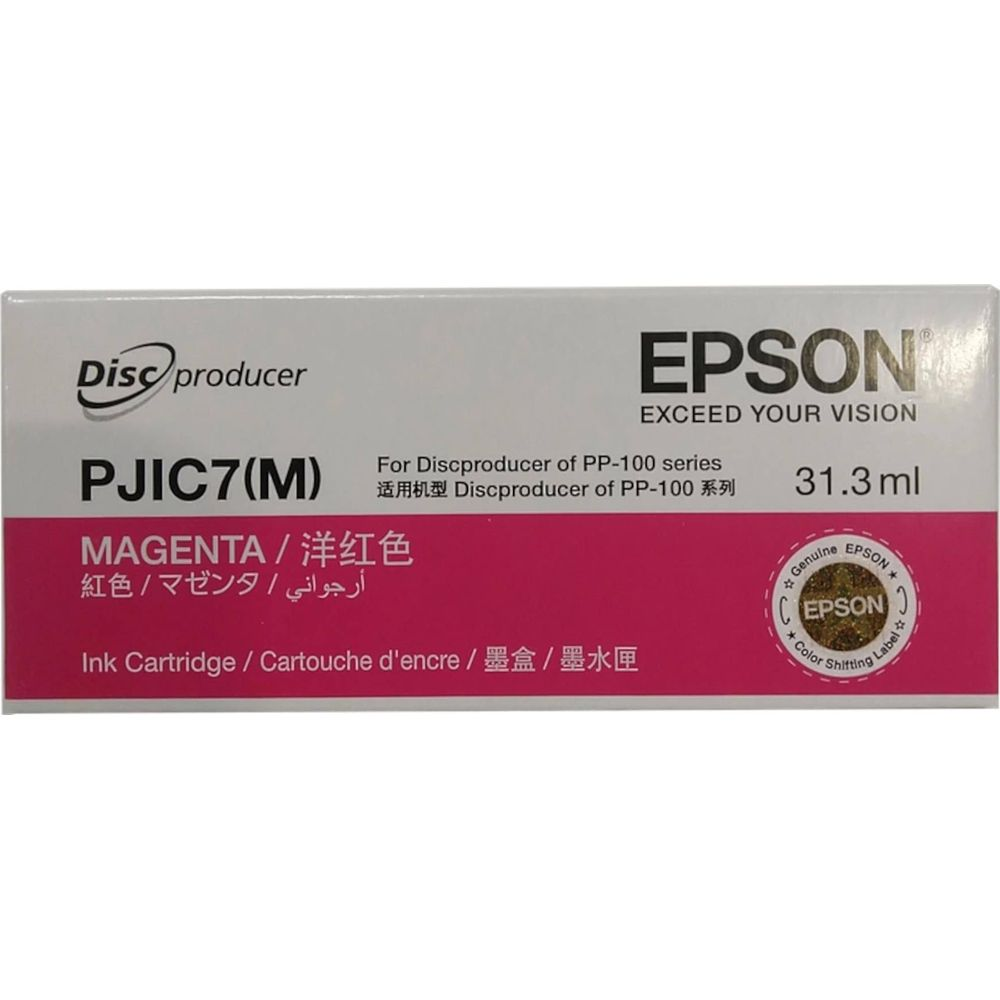 Epson PJIC7(M) Magenta Tintenpatrone für Discproducer PP-100 Serie.
