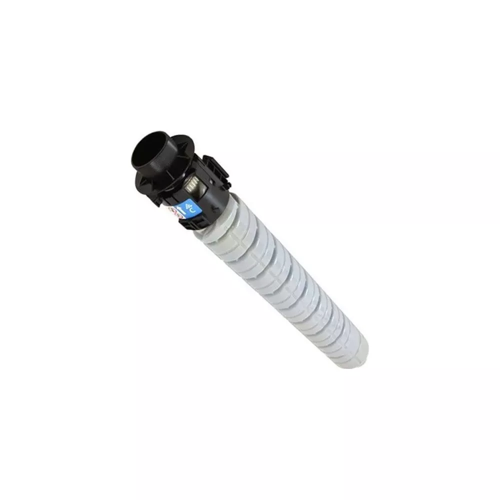 Czarny i szary cylinder wkładu tonera z czarną dyszą.