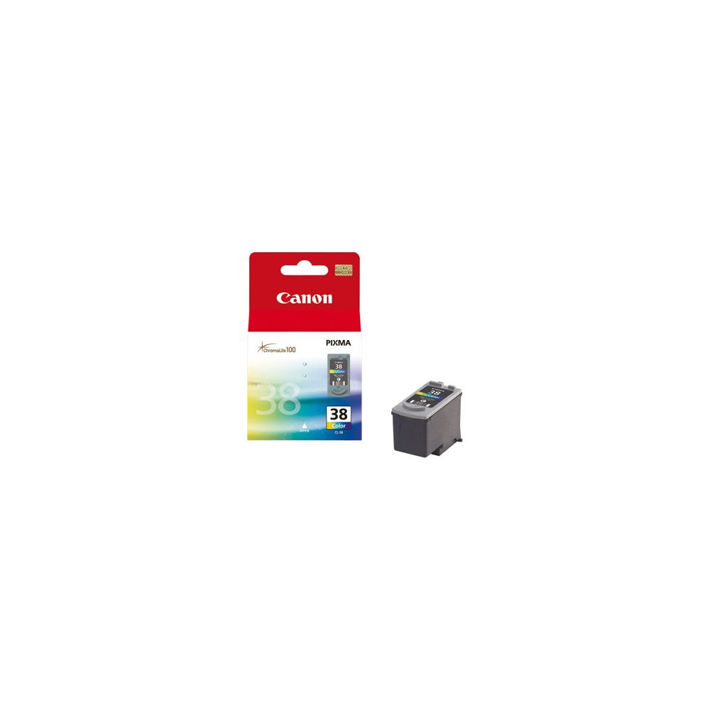 Canon Pixma 38 kleurentonerpatroon en verpakking.