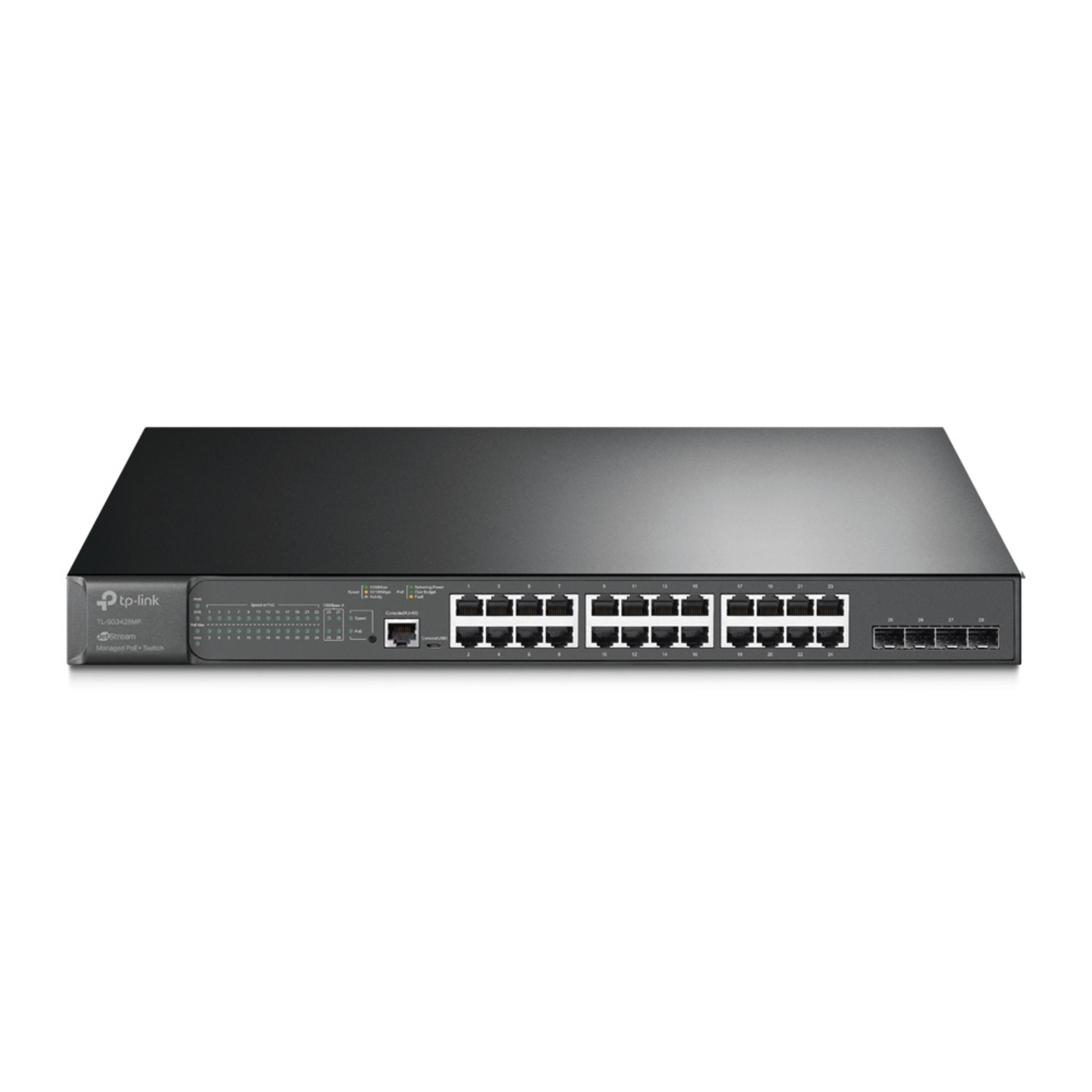 TP-LINK TL-SG3428MP 24 Switch Siyah