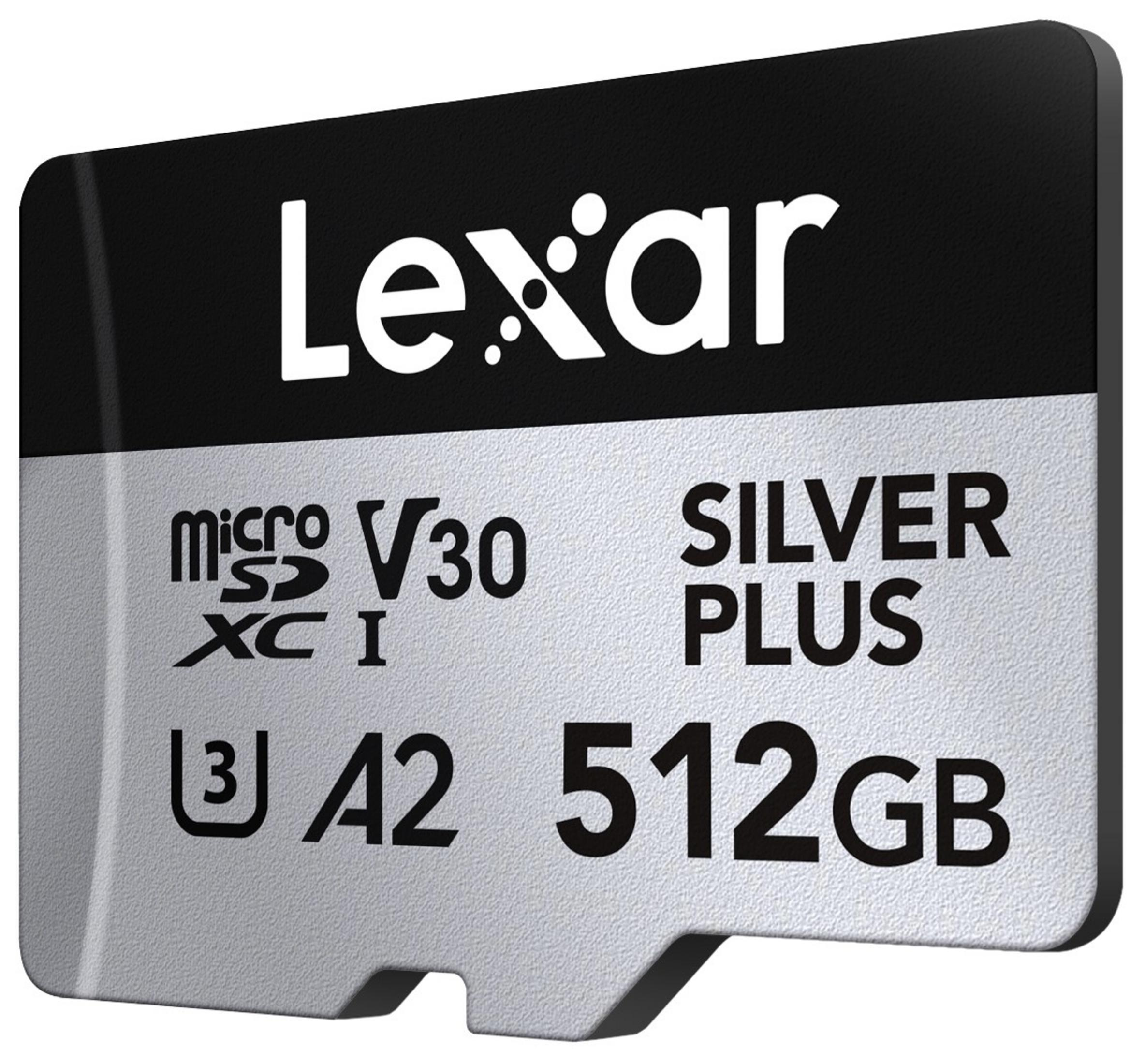 Scheda di memoria Lexar Silver Plus microSDXC I A2 512GB.