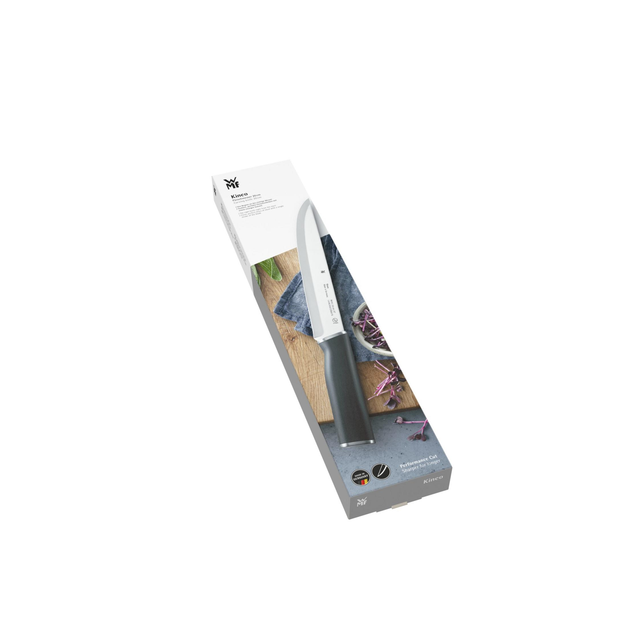 Ein Messer in seiner Verpackung mit Text und Bildern.