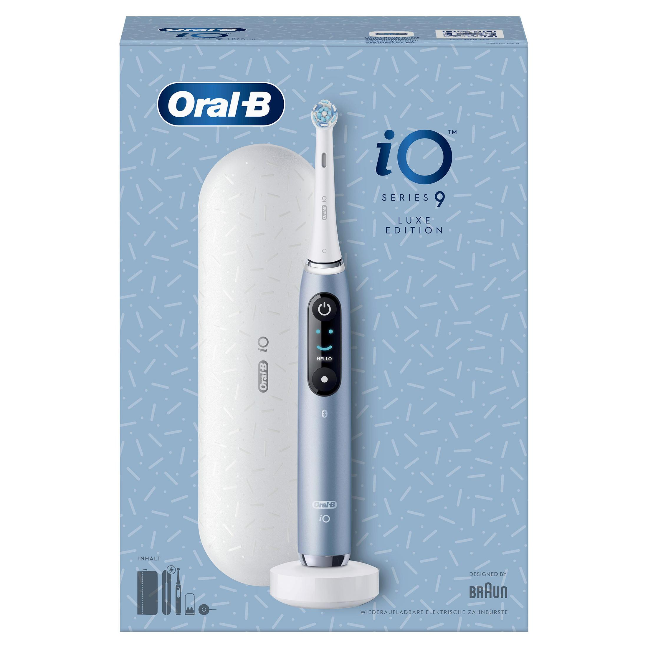Oral-B iO Series 9 Luxe Edition elektrische Zahnbürste mit Ladecase.