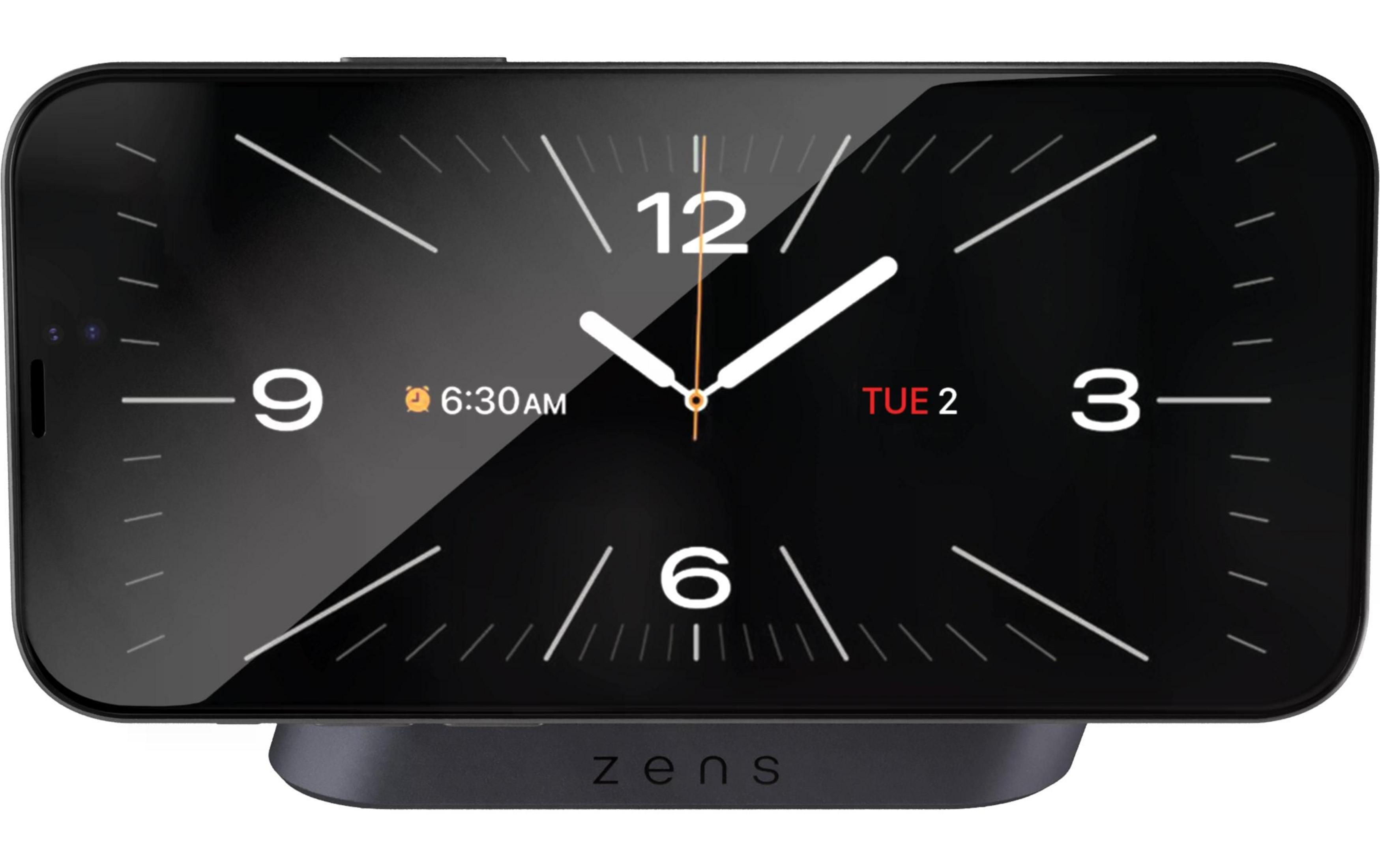 Uno smartphone che mostra un quadrante di orologio con l'ora.