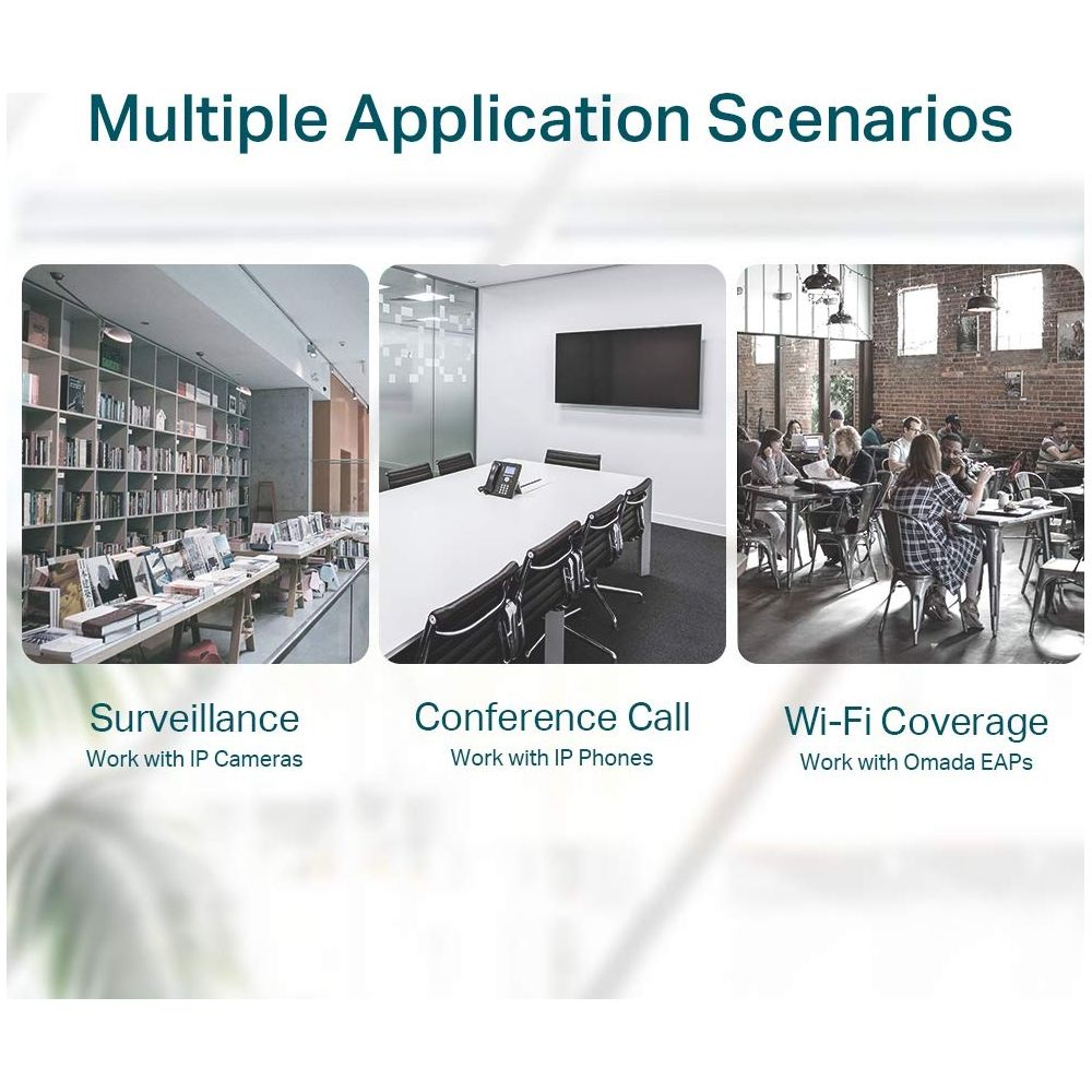 Trzy scenariusze: Biblioteka, sala konferencyjna i ruchliwe biuro.