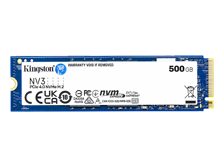 KINGSTON NV3 M.2 2280 NVMe M.2 via NVMe 500 GB SSD