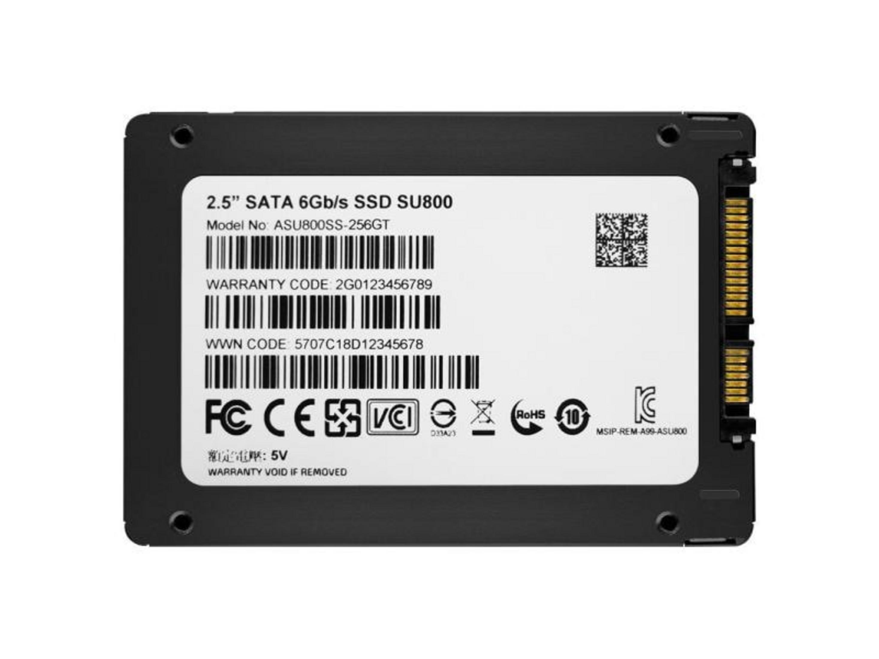 Dysk SSD 2,5" SATA 6Gb/s SU800, model ASU800SS-256GT.