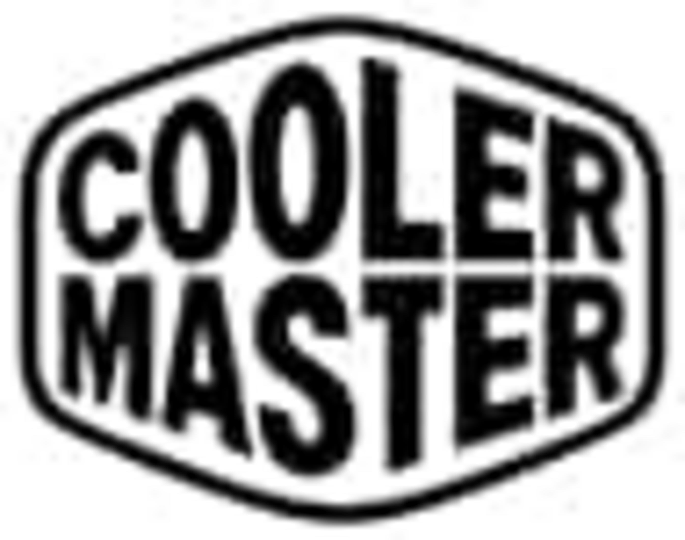 Das Logo zeigt die Worte Cooler Master in Großbuchstaben.