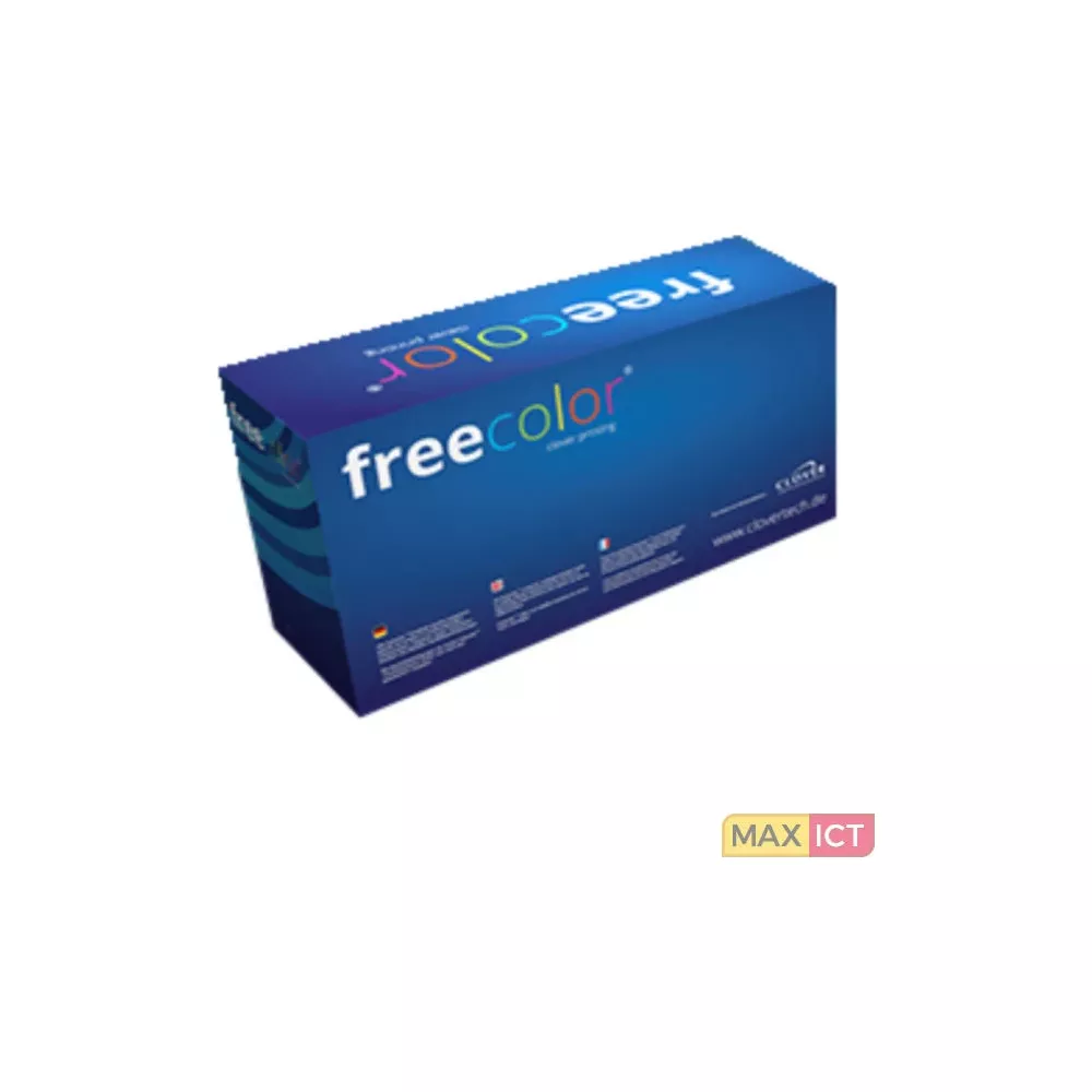 Una scatola blu con scritto "freecolor".