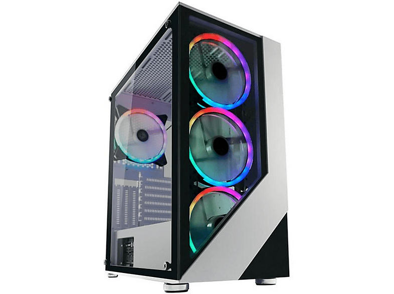 Chasis PC | Gaming 803W LC POWER, Negro, Blanco | MediaMarkt