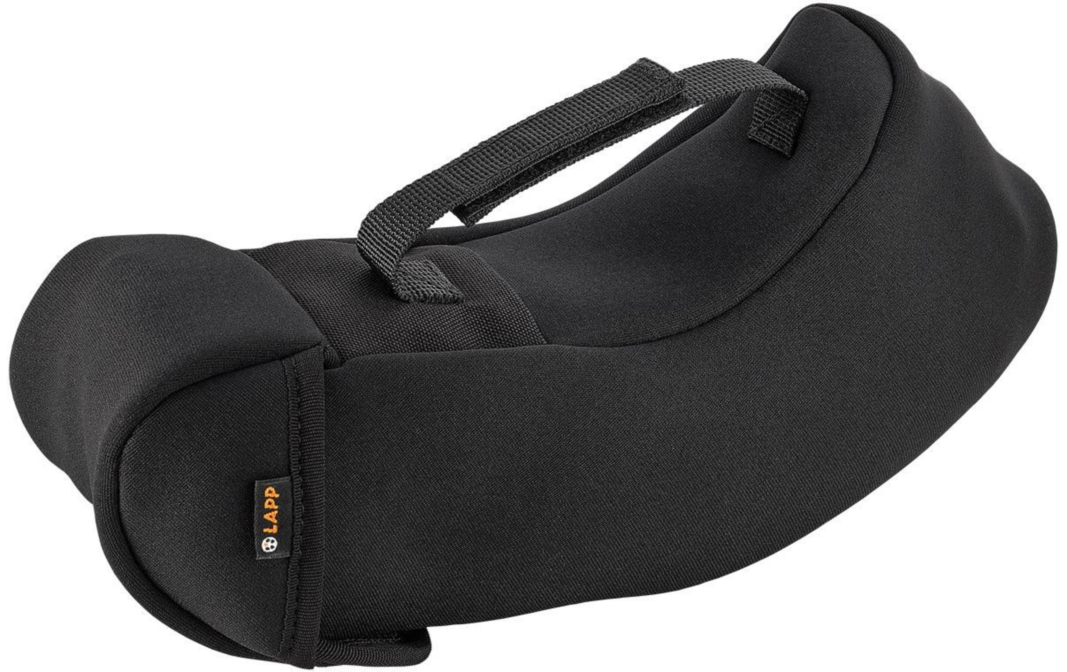 Schwarzer LAPP-Tasche mit Tragegriff, auf weißem Hintergrund.