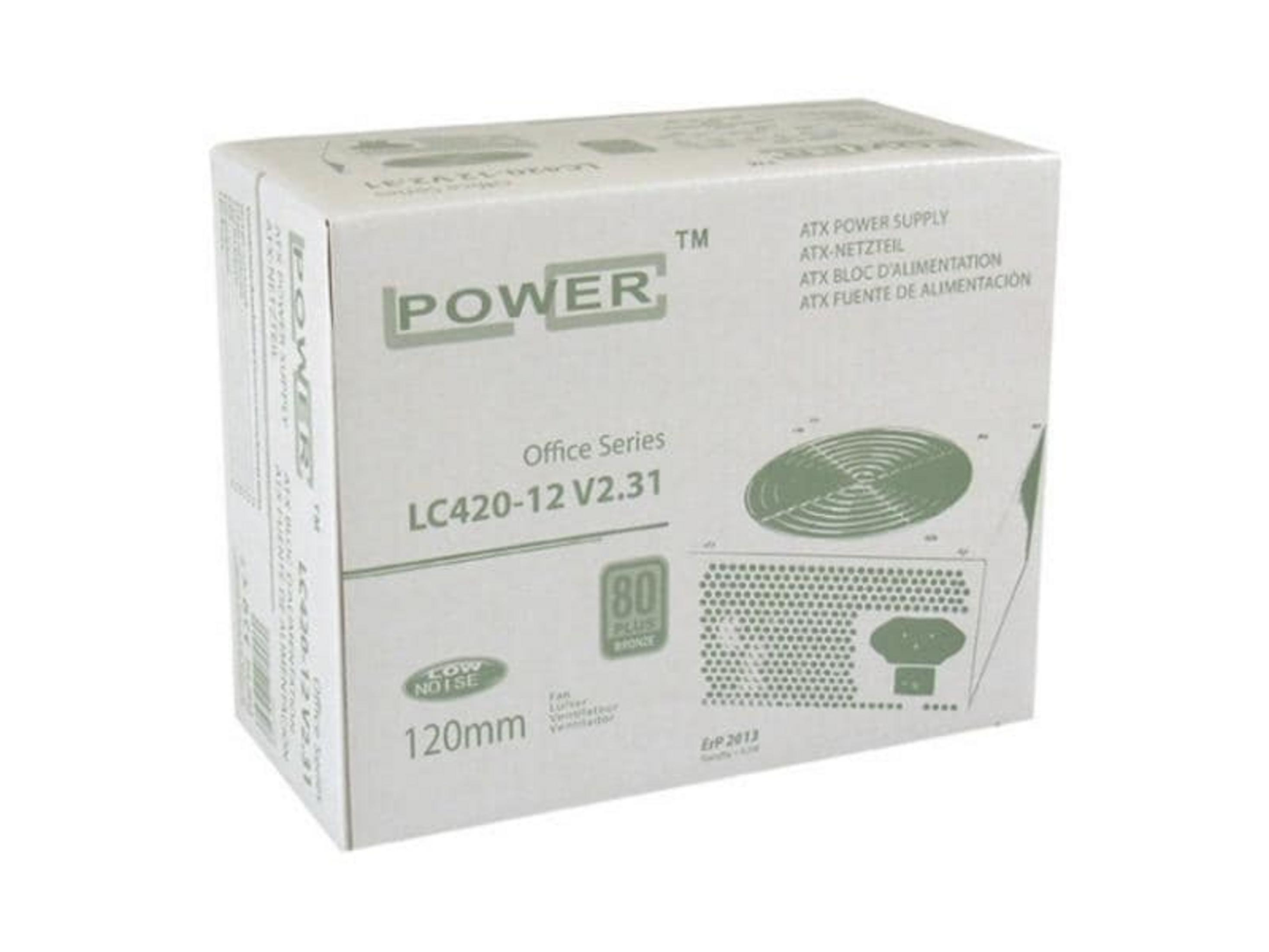 Box for a "POWER" ATX power supply, model LC420-12 V2.31.