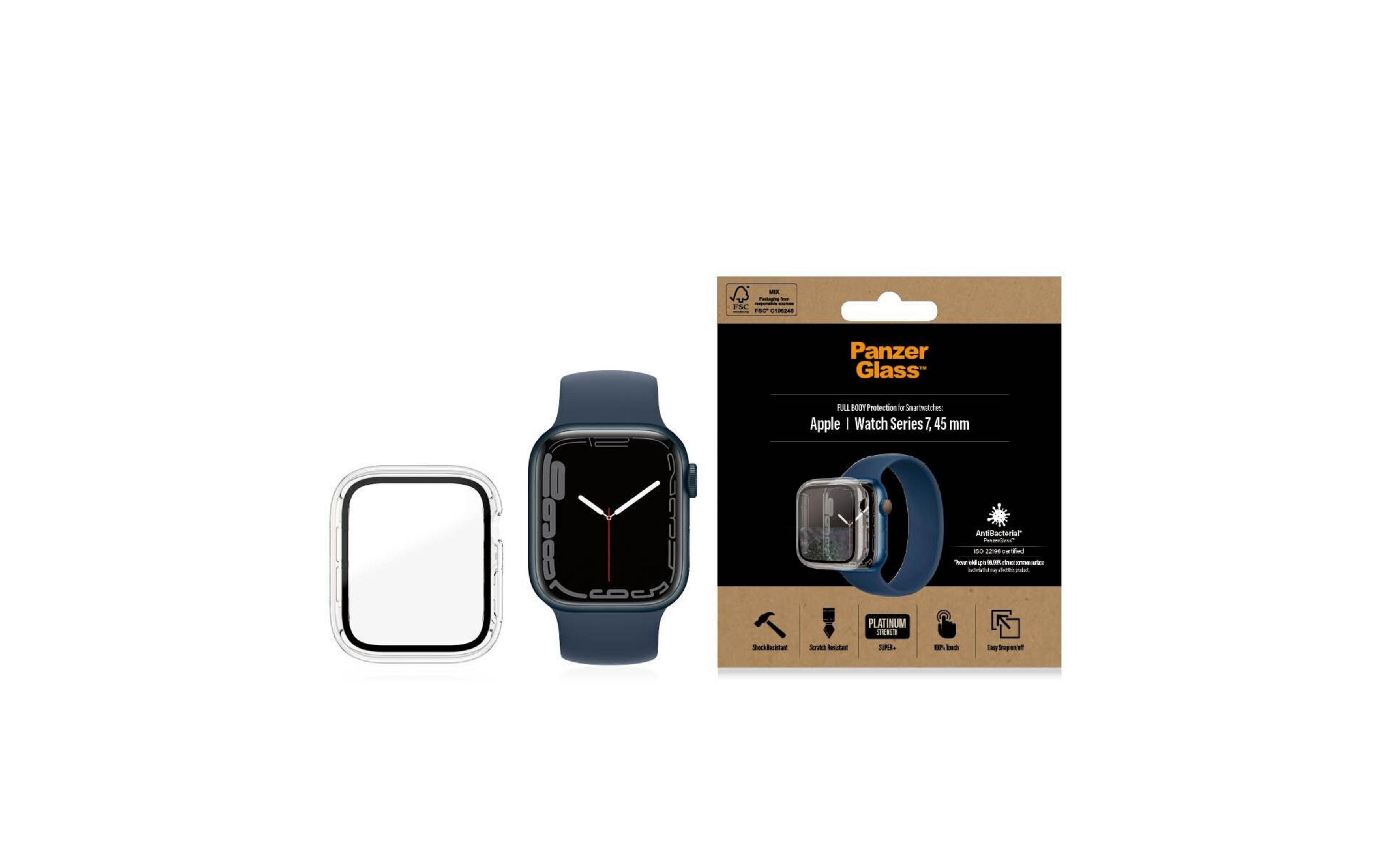 Etui PanzerGlass do Apple Watch Series 7, 45mm, granatowe.