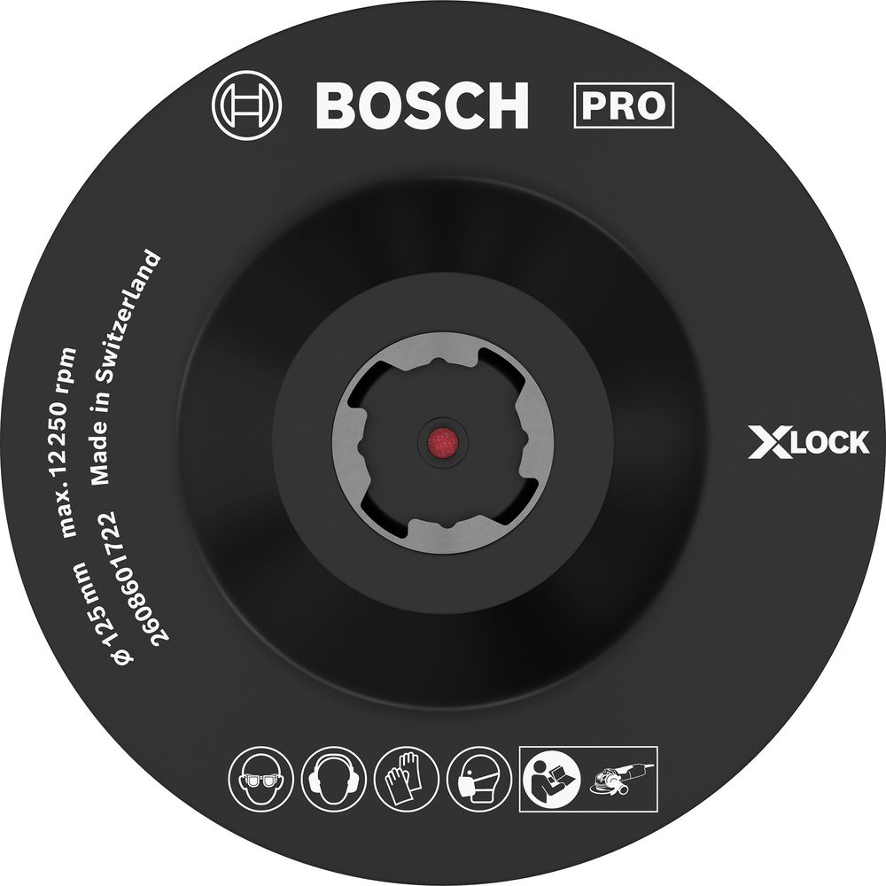 Disco da taglio nero con logo Bosch Pro e XLock. Specifiche stampate.