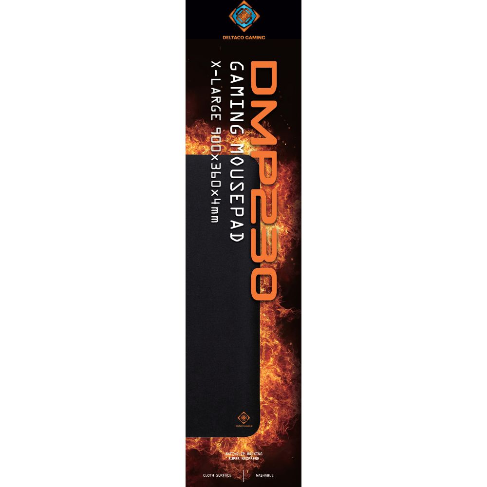 XL DMP230 podkładka gamingowa, 900x360x4mm, powierzchnia materiałowa, zmywalna.