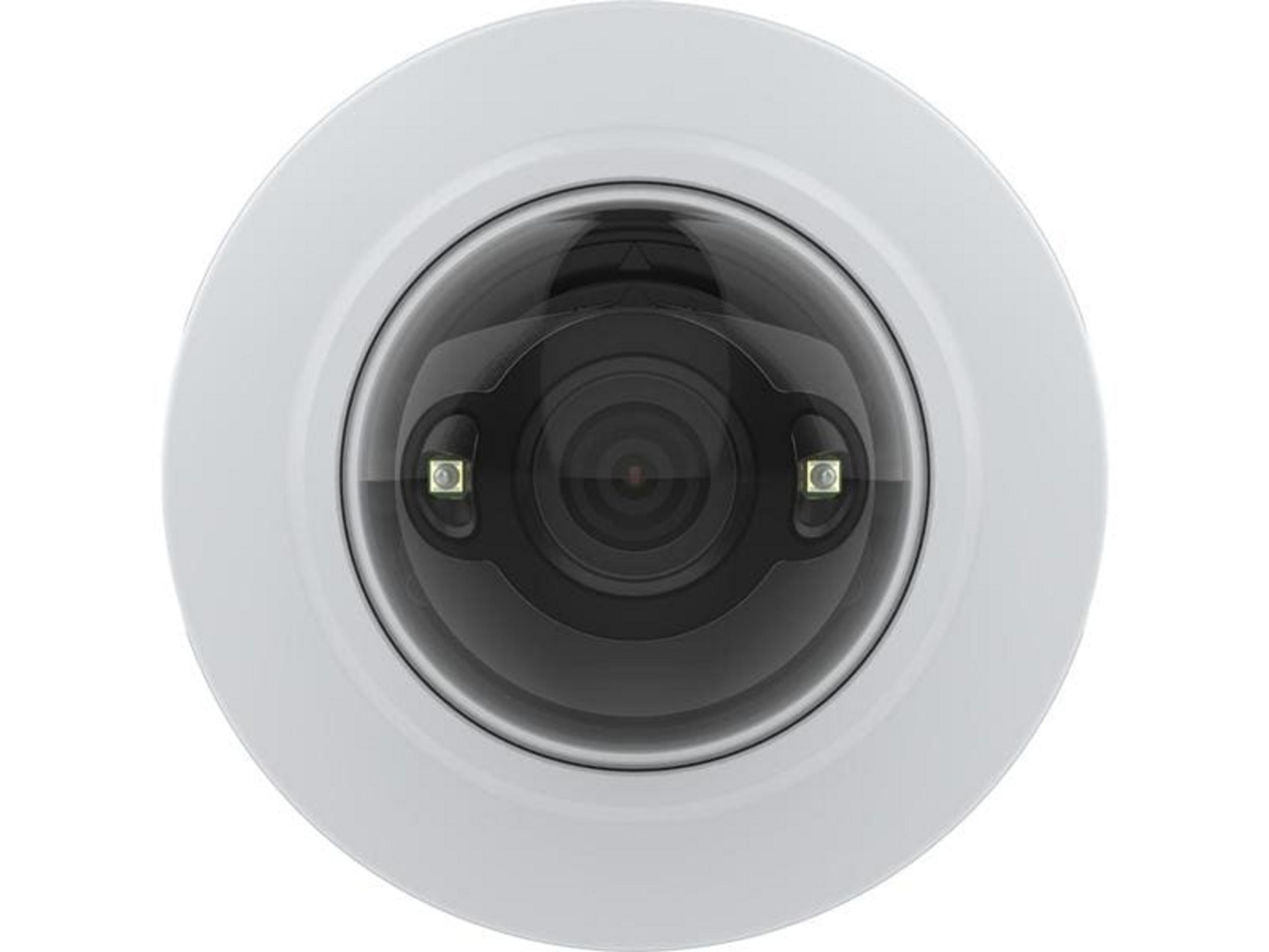 Biała kamera kopułkowa z diodami IR.