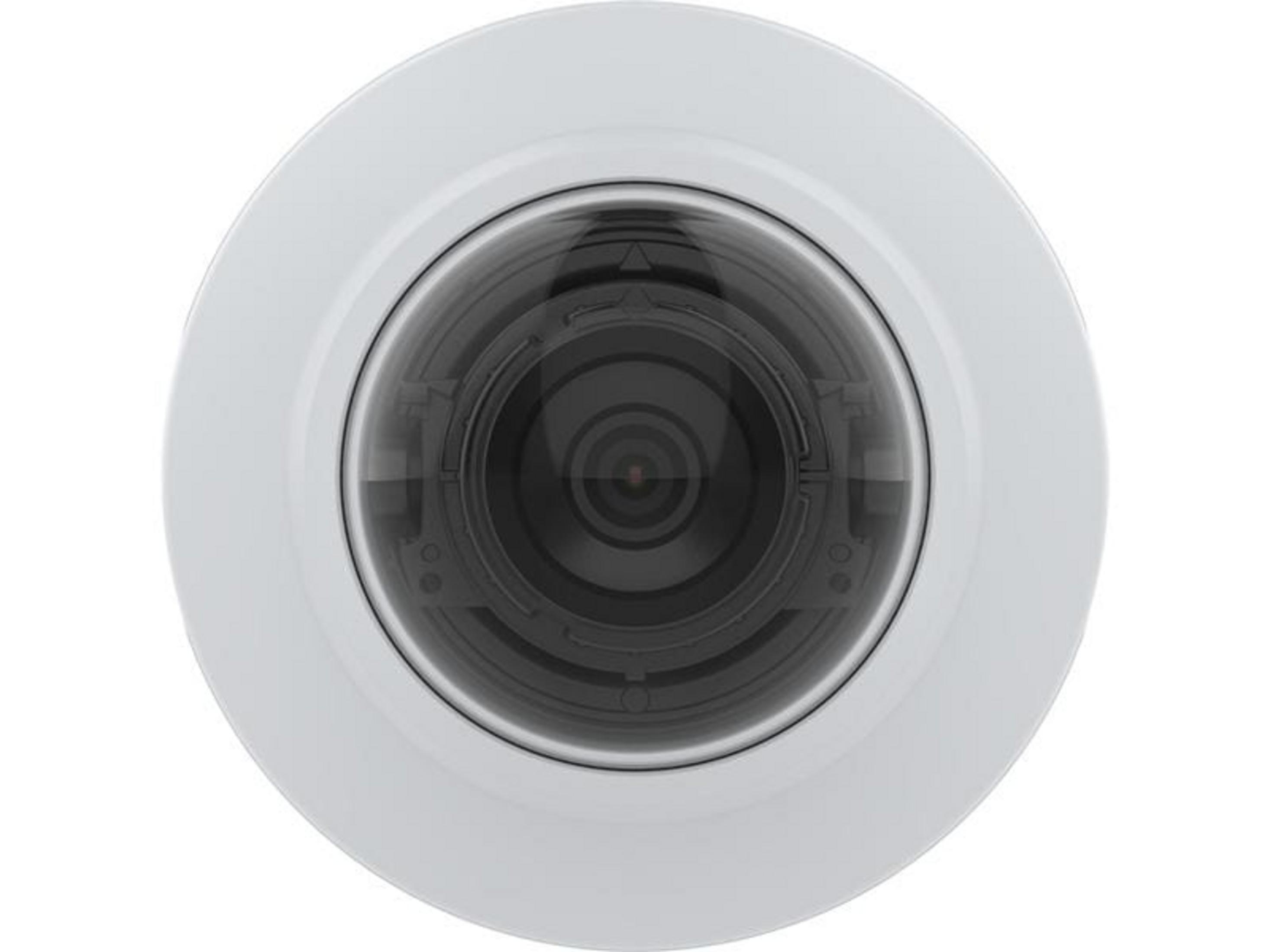 Biała kamera kopułkowa, widok z przodu.