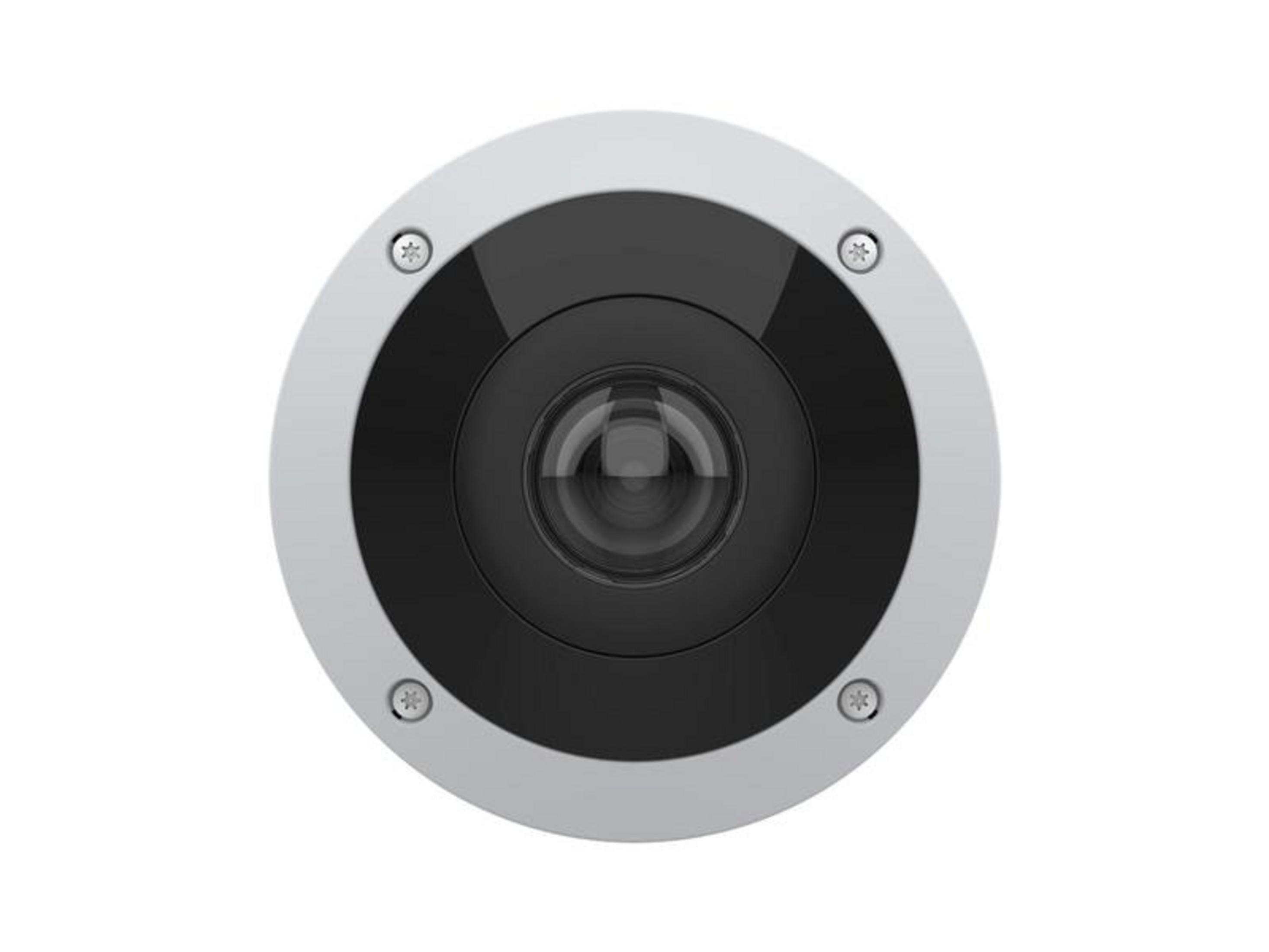 Kamera bezpieczeństwa ze srebrną obudową i czarnym środkiem.