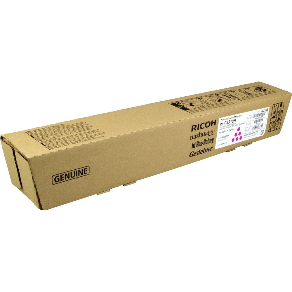 Toner magenta Ricoh IM C2510H w oryginalnym opakowaniu.