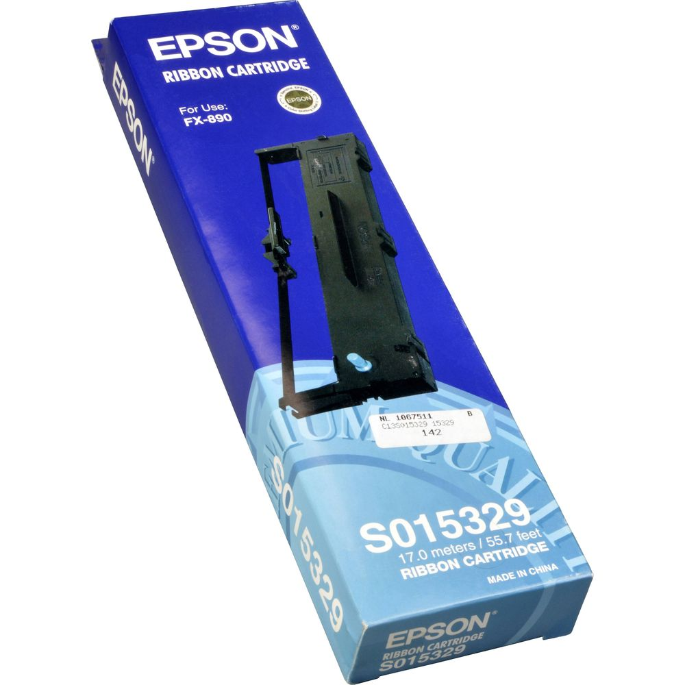 Kasetta z taśmą Epson S015329 do FX-890, niebieskie opakowanie.