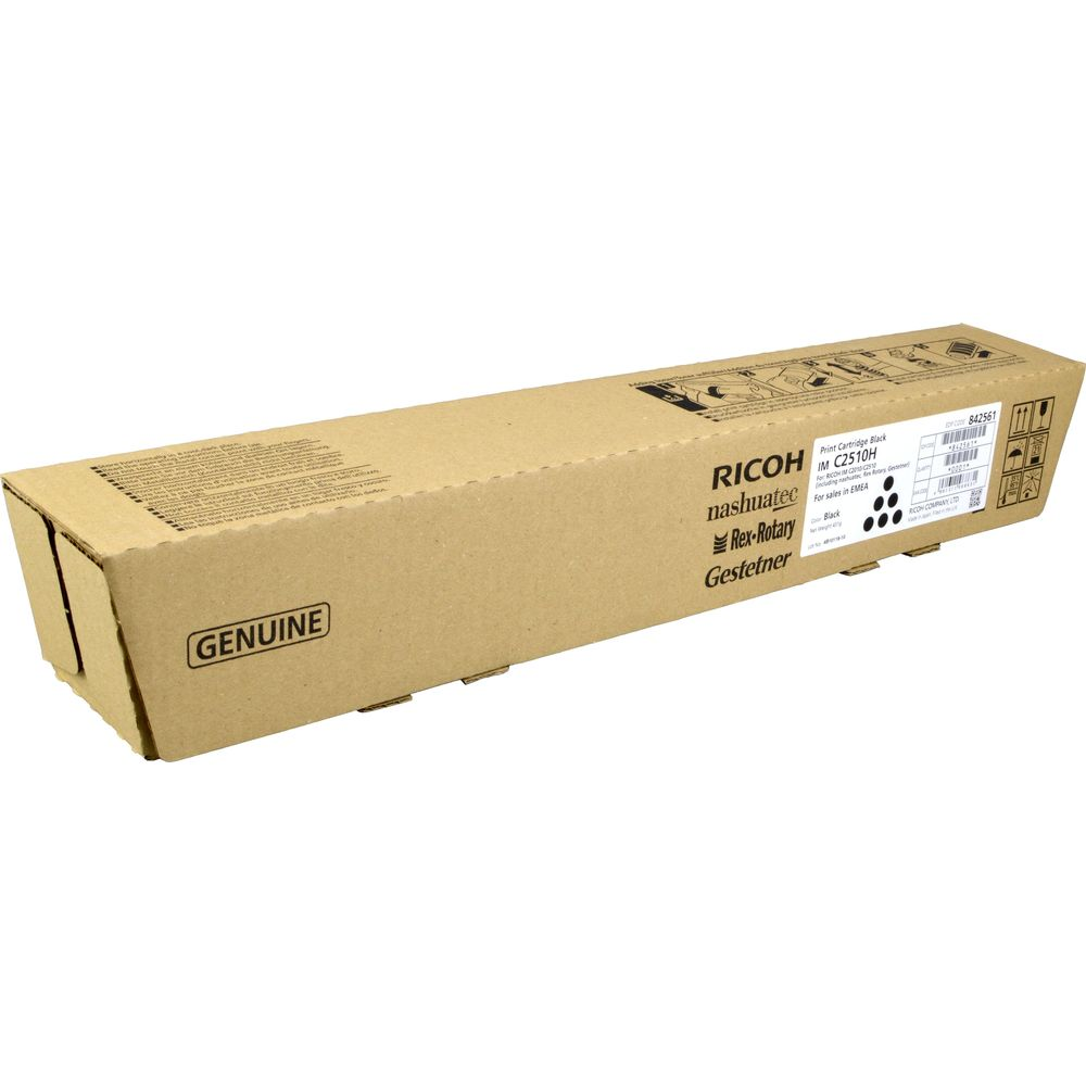 Czarny wkład drukujący Ricoh C2510H w oryginalnym opakowaniu.