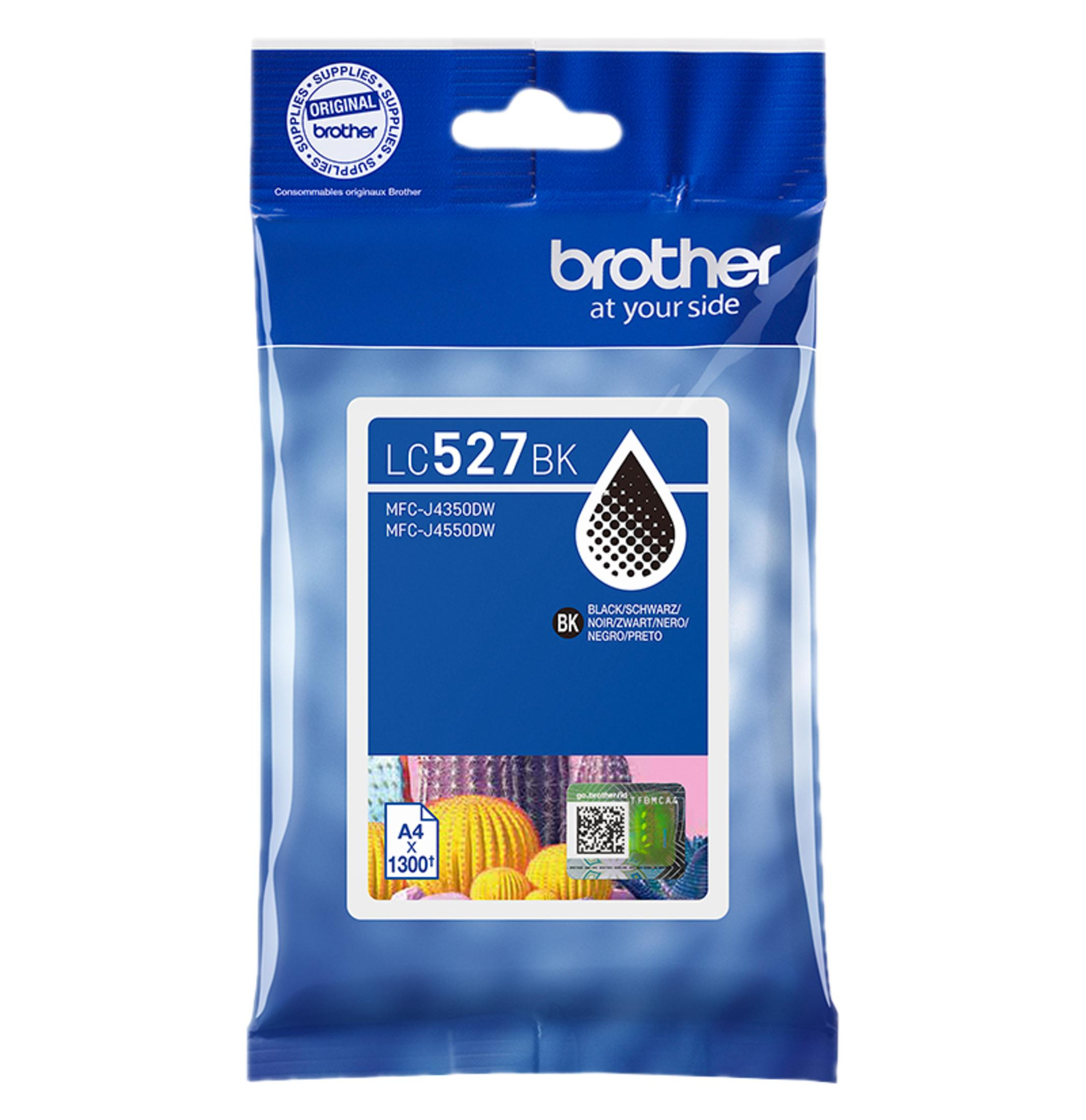Oryginalny tusz Brother LC527BK, czarny. Do MFC-J4350DW/J4550DW.