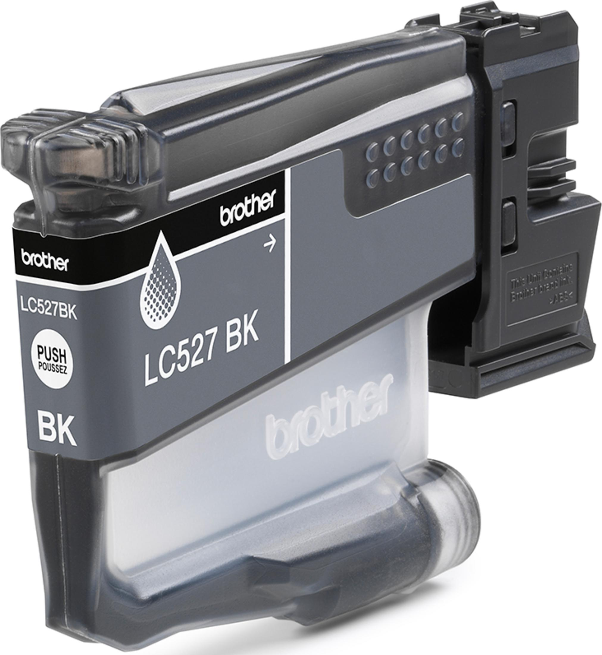 Czarny tusz do drukarki Brother LC527BK.