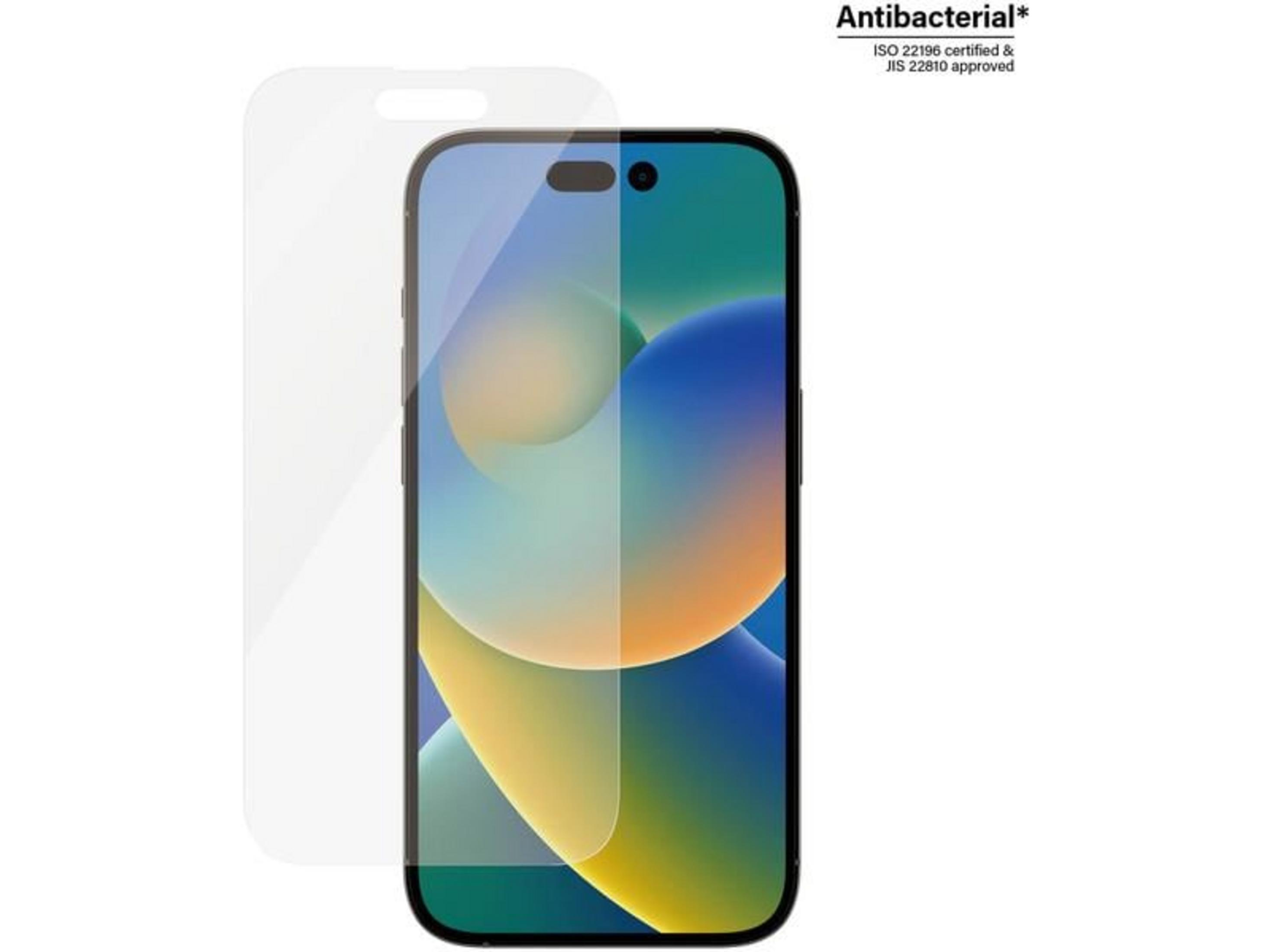 Folia ochronna na ekran smartfona leży przed smartfonem.