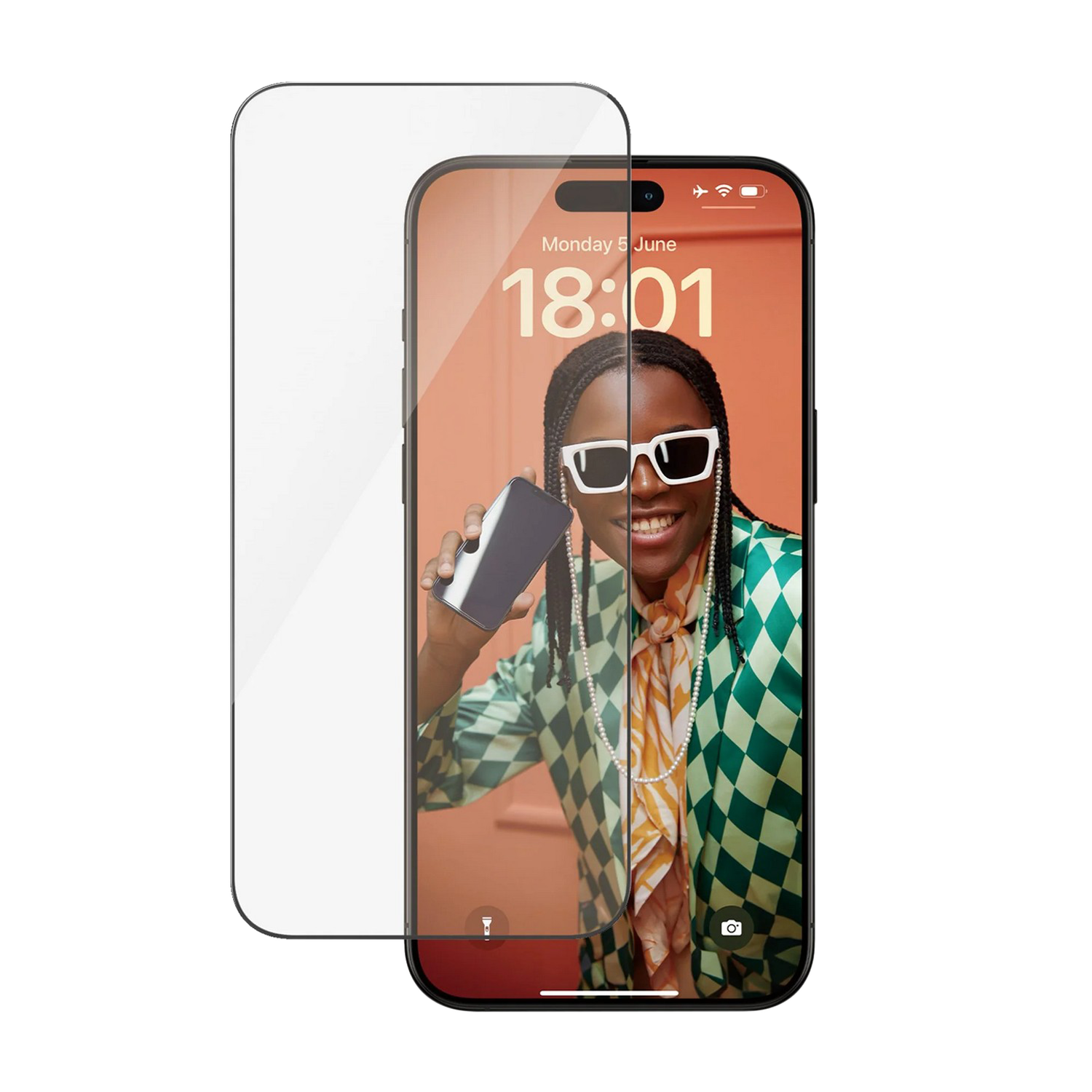 PANZERGLASS iPhone 15 Pro Max | Ultra-Wide Fit Çerçeve Aparatlı Ekran Koruyucu Ekran Koruyucu
