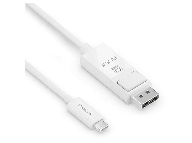 PURELINK IS2220-010 CABLE USB-C/DPP M/M 1M WHITE, Verbindungskabel, 1 m ...