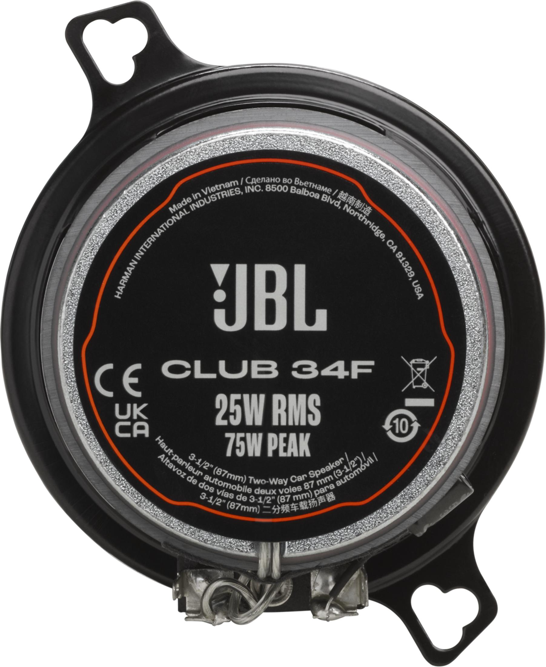 Haut-parleur de voiture JBL 3-1/2 pouces, 25W RMS, 2 voies, modèle CLUB 34F.