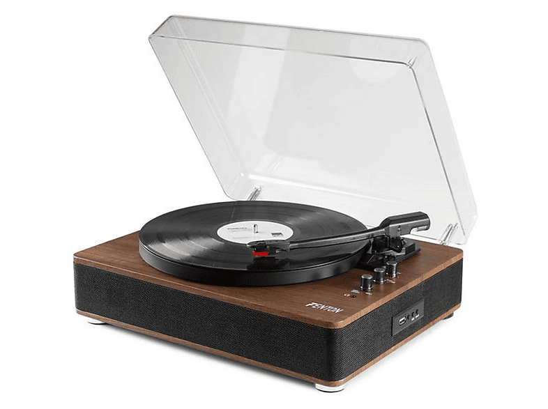 FENTON RP162 platenspeler met bluetooth in & out Bruin