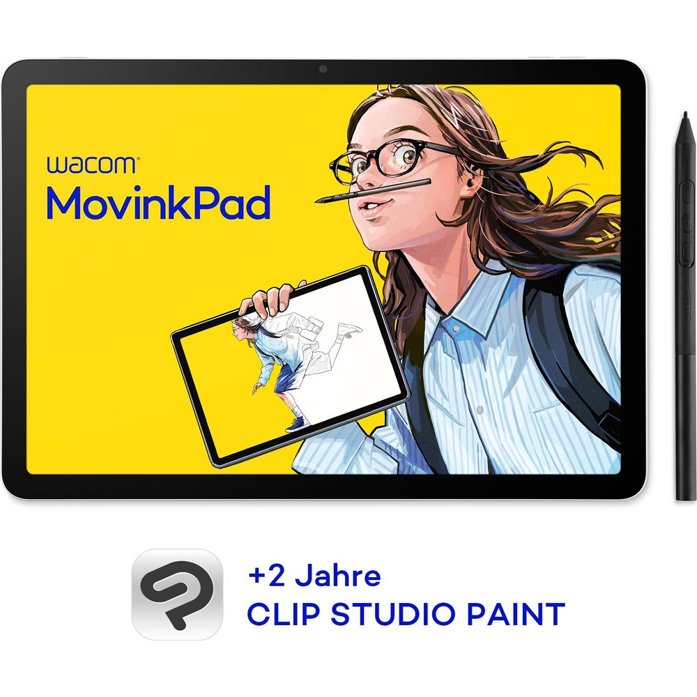 Wacom MovinkPad con penna e offerta Clip Studio Paint.