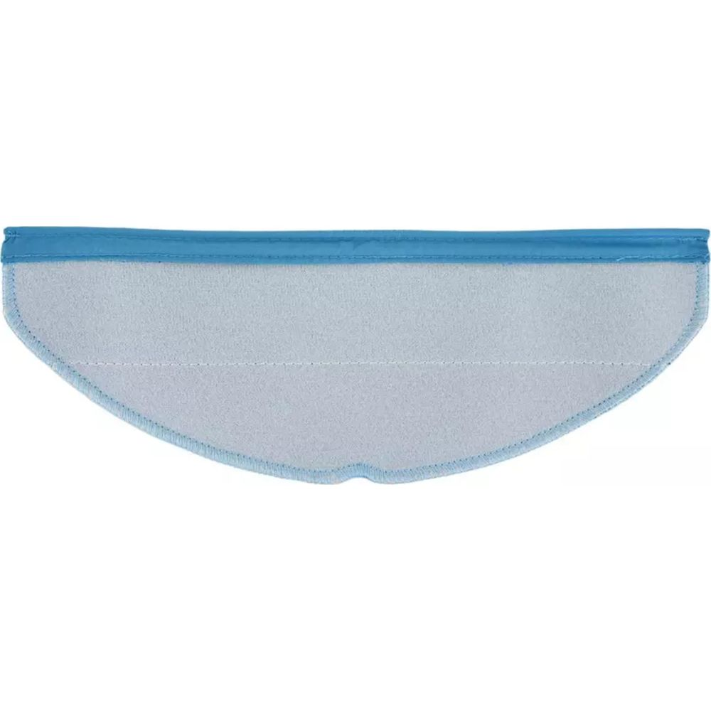 Un panno mocio blu per un robot aspirapolvere, mostrato su sfondo bianco.