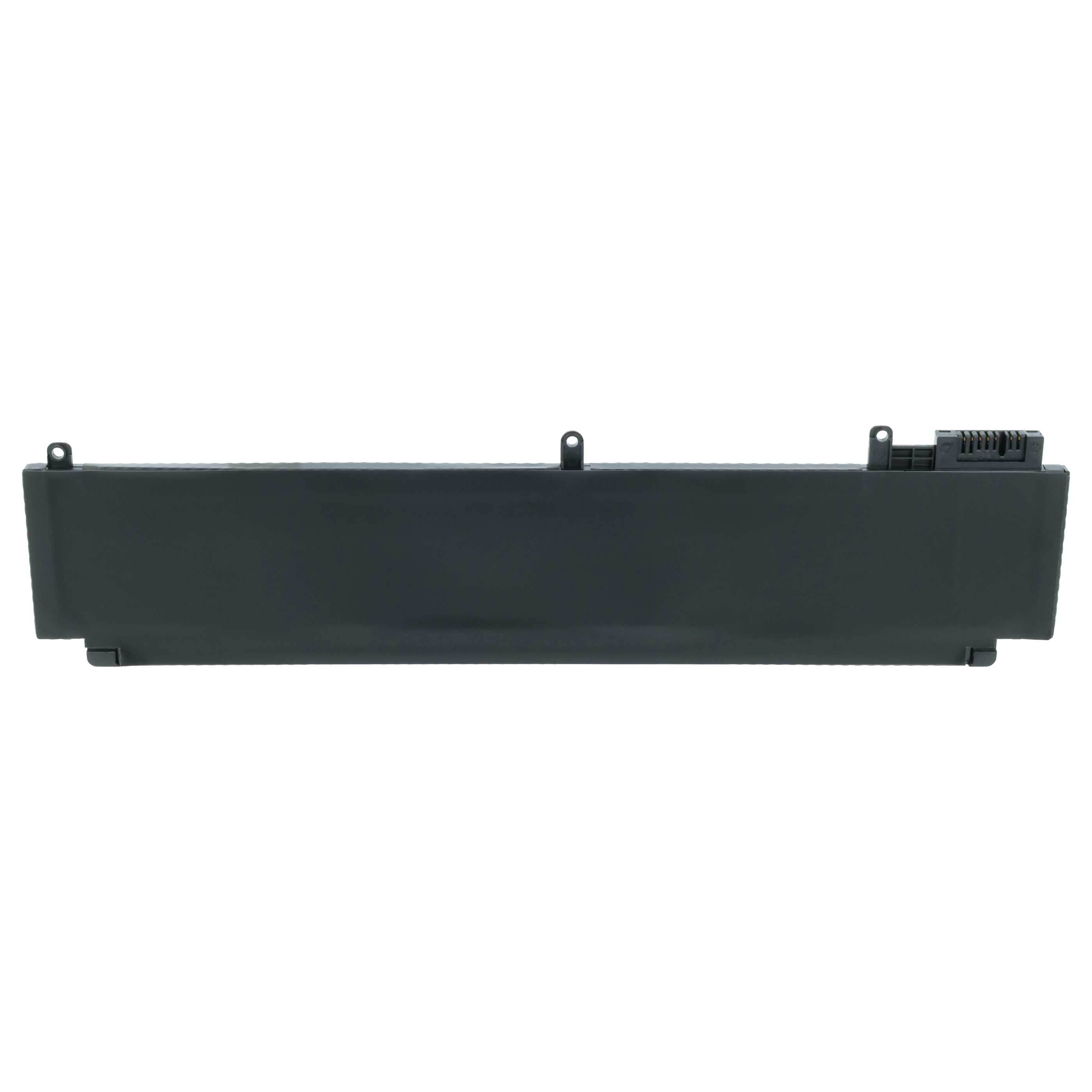 Schwarzer Laptop-Akku mit Stecker und Befestigungsösen.