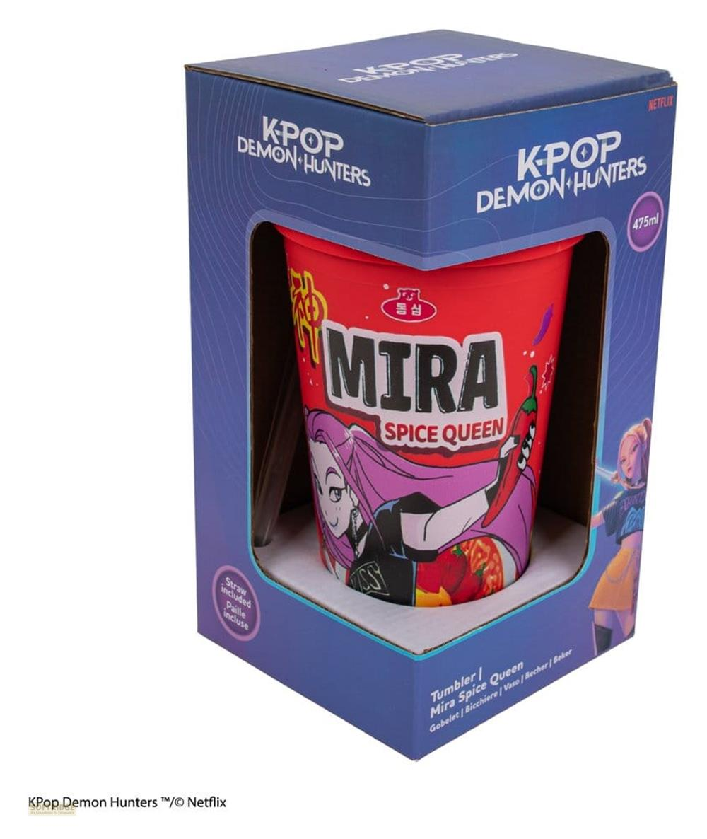 Vaso K-Pop Demon Hunters con Mira Spice Queen, 475ml.