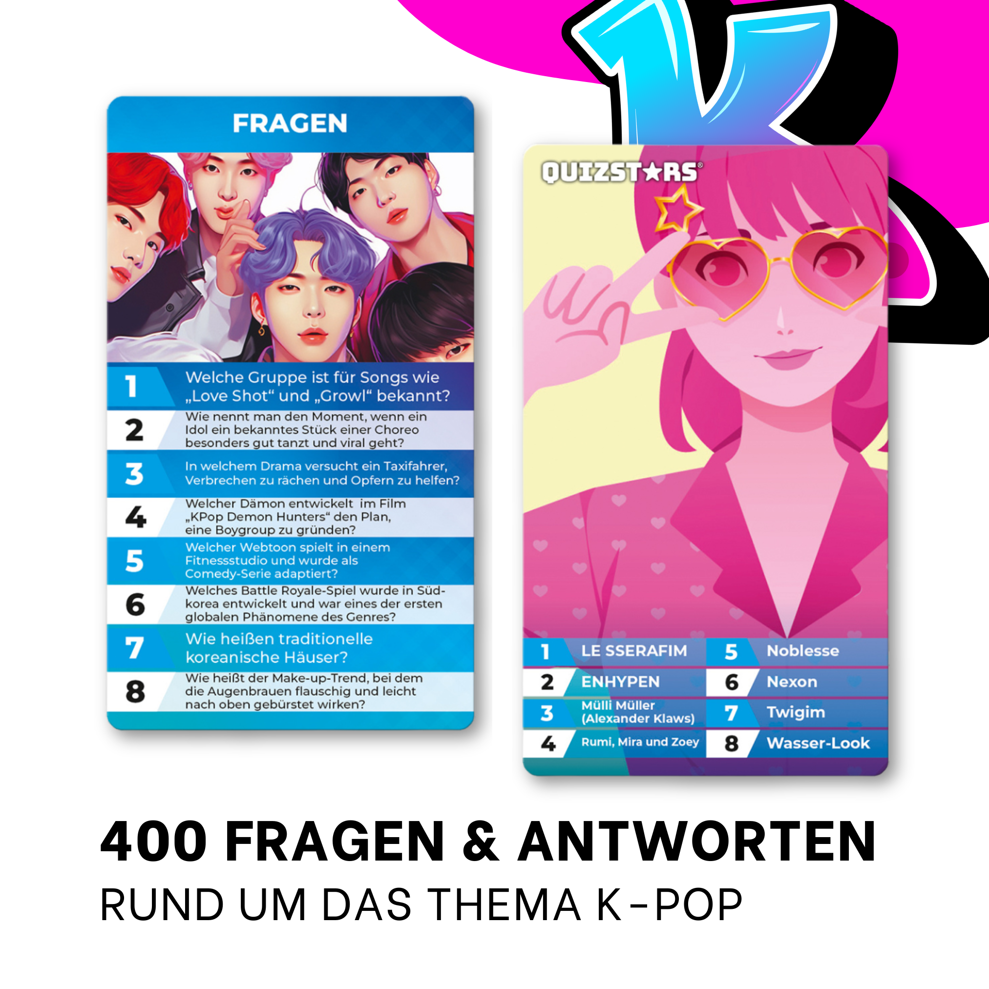 K-Pop Quiz: Fragen & Antworten mit K-Pop-Gruppen und Trends.