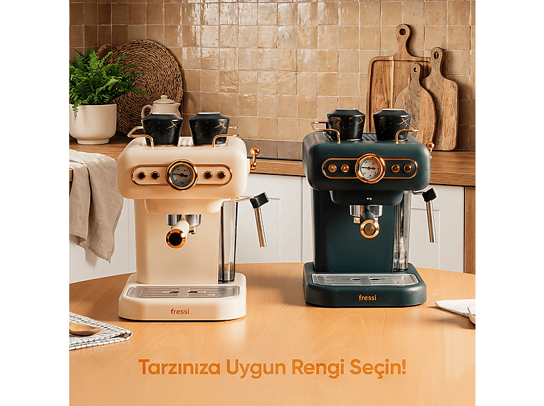 FRESSI Latte Cappuccino Süt Köpürtücülü 20 bar Basınçlı 1.2 l