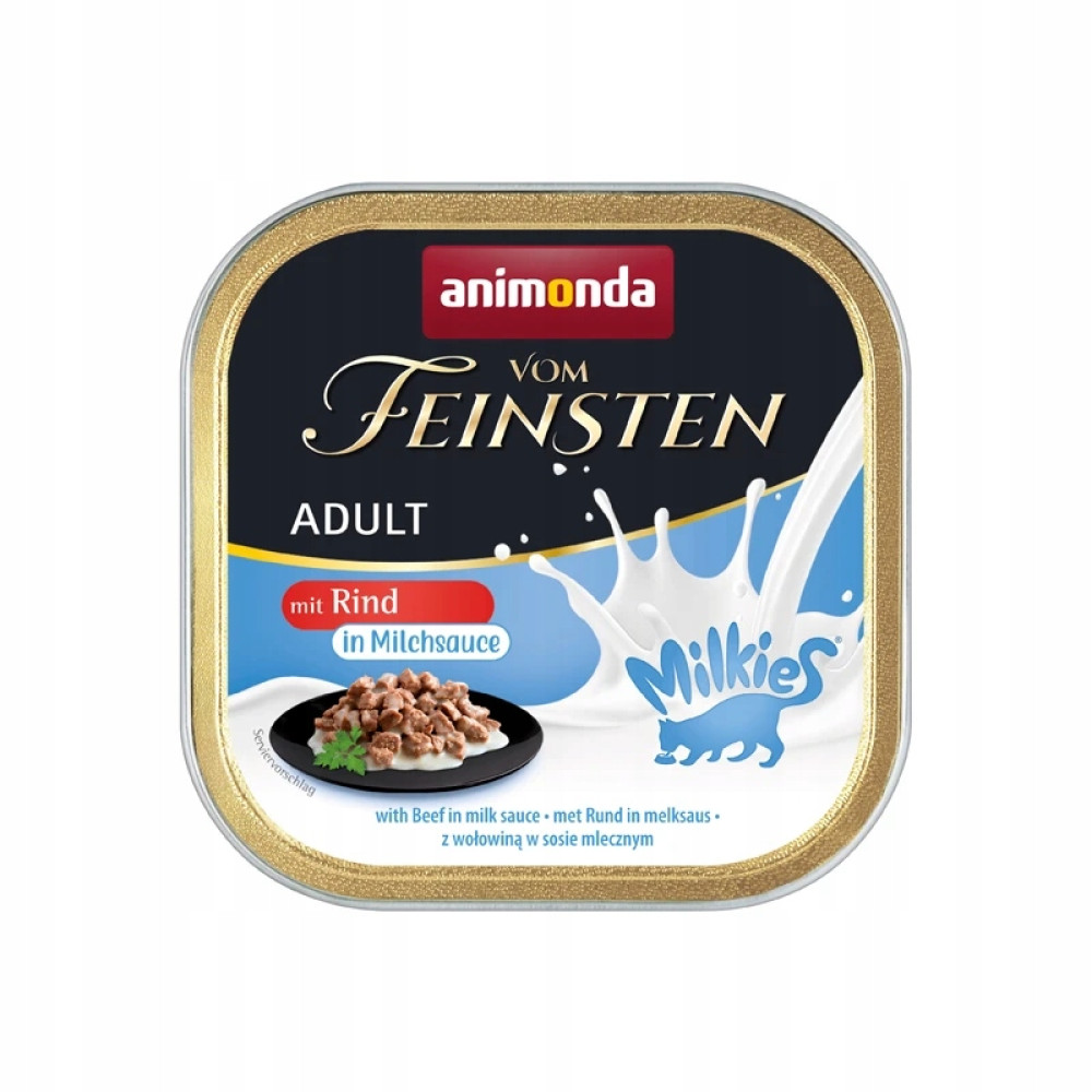 Animonda Feinsten Adult karma dla kota z wołowiną w sosie.